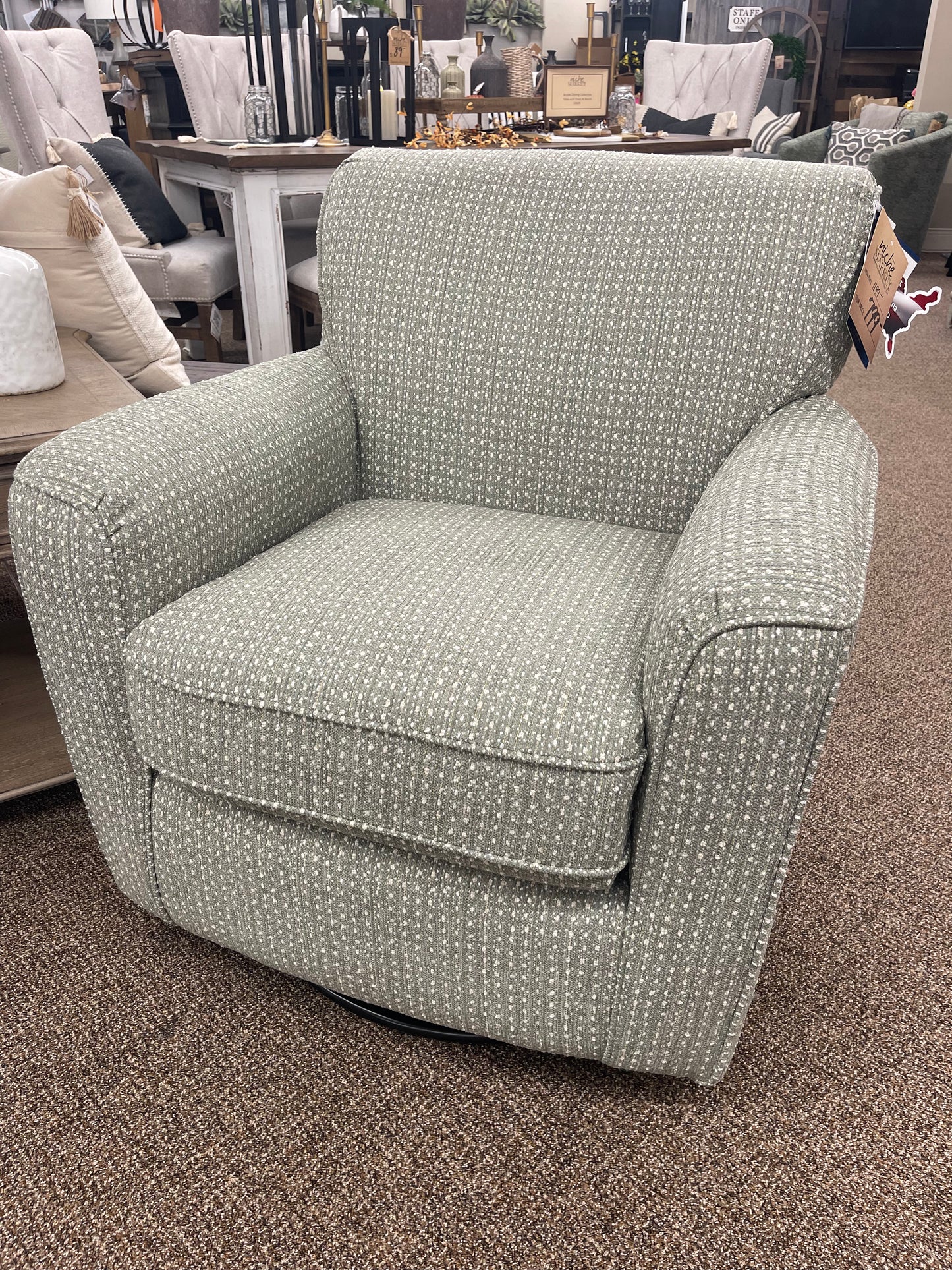 Kaylee Pear Swivel Glider